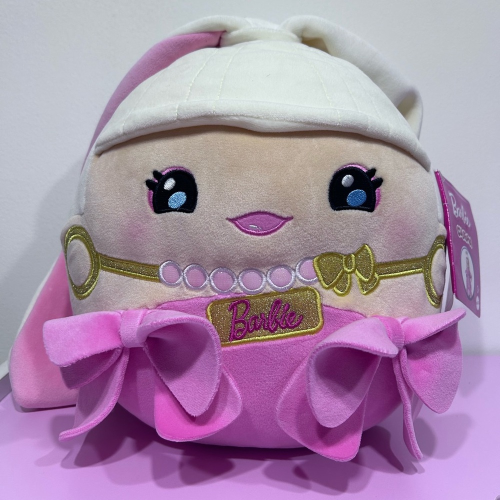 Mattel Barbie Cuutopia Plush W/ Felt Pink Bows and Long Ponytail Collectible Toy